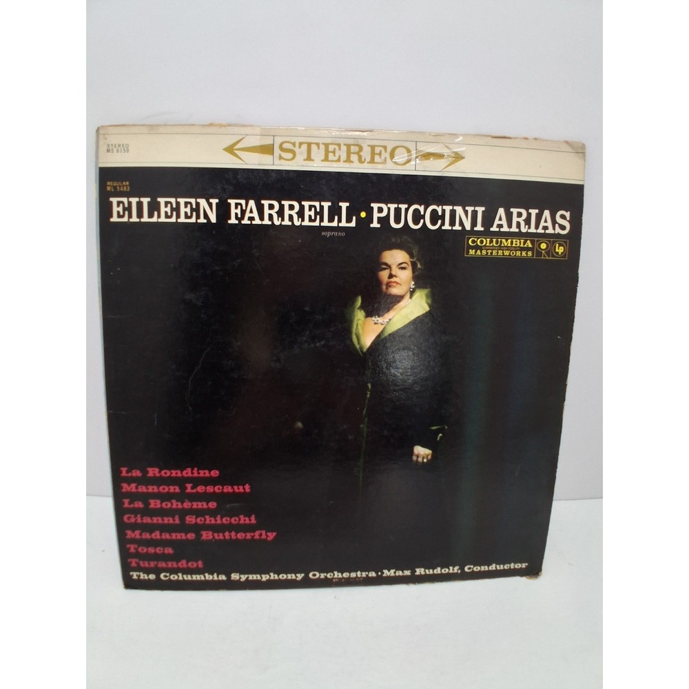 Eileen Farrell Pucchini Aria Vinyl Lp